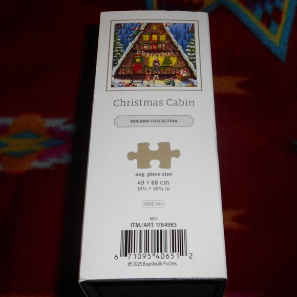 CHRISTMAS CABIN - BOARDWALK PUZZLE COMPANY - 1000 Pieces - Picture 6 of 6